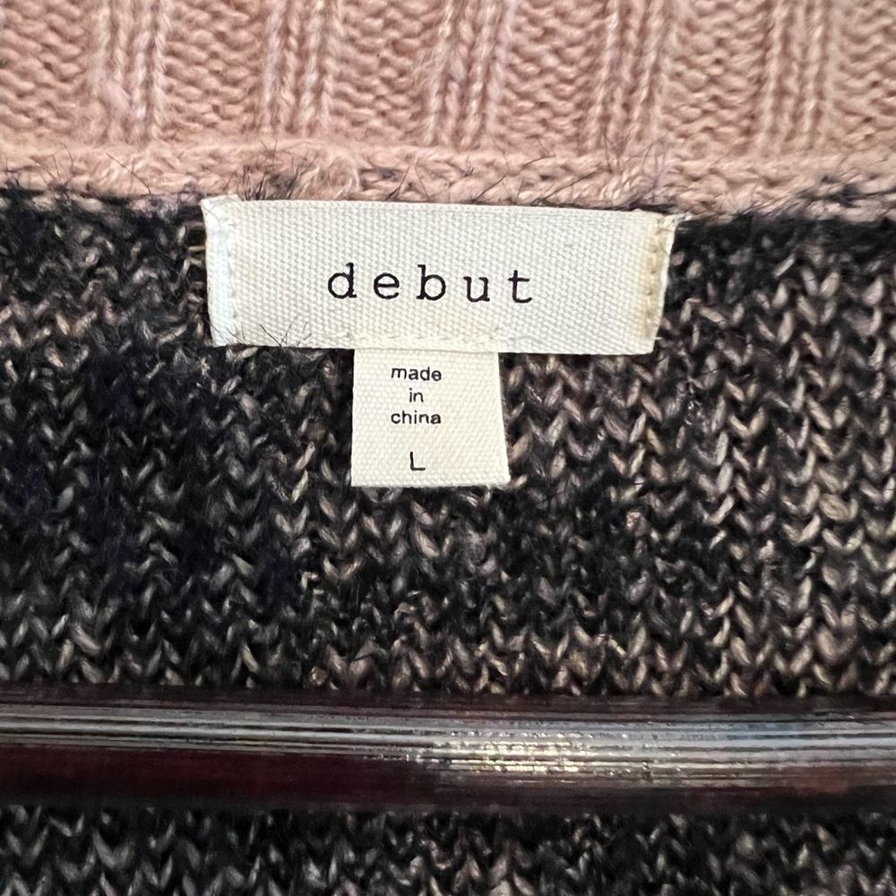 Debut Black and Tan Animal Print Cardigan - Picture 2 of 3